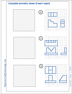 Worksheets – Isometric Projection